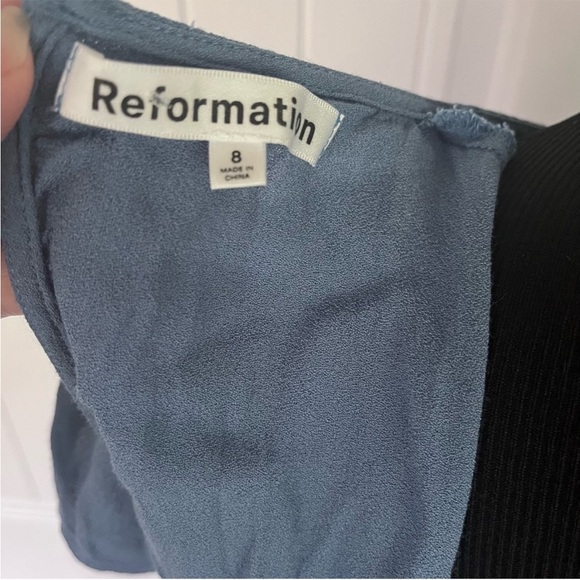 Reformation Gavin Dress in Morning Glory (Blue) - Picture 4 of 4